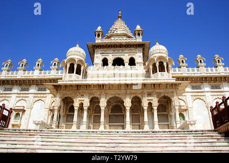 Low angle view partie de l'avant du Jaswanth Thada à Jodhpur, Rajasthan, Inde, Asie Banque D'Images