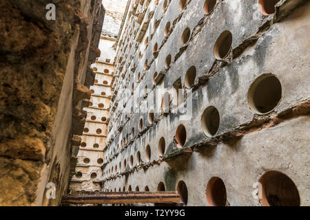 Barbate, Espagne. Le Palomar de la Brena, plus grand pigeonnier dans le monde à l'intérieur d'un ranch du 18ème siècle et dans la province de Cadix, Andalousie Banque D'Images