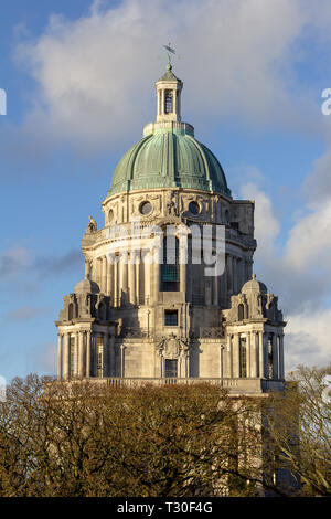 L'Ashton Memorial est situé au point le plus élevé dans la région de Williamson Park, Lancaster, Lancashire, Angleterre, Royaume-Uni Banque D'Images