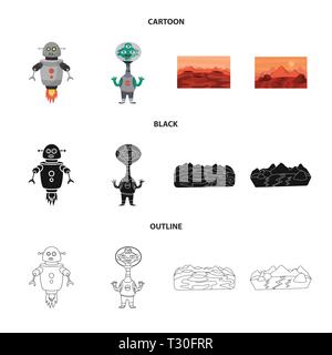 ,Robot,exotiques,mars,surface,programme,astronaute planète,avenir,fantasy, cyborg,mignon,android,pierre,kidnapper,mécanique,rouge,mutant,innovation,mythe,desert,metal,comète,créature extraterrestre,sauvage,machine,mission,halloween,astronomie,la colonisation,technologie,espace,ciel,galaxie univers,voyages,,science,cosmic,set,icône,,illustration,collection,isolé,design,graphisme,élément vecteur vecteurs,signer , Illustration de Vecteur