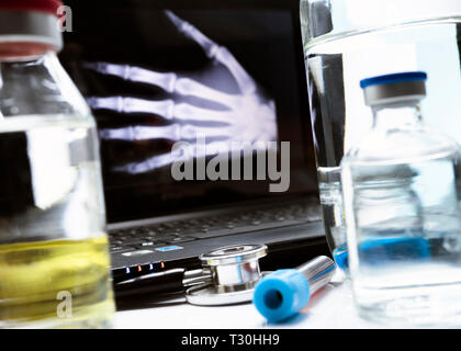 Part de la radiographie dans l'hôpital, conceptual image Banque D'Images