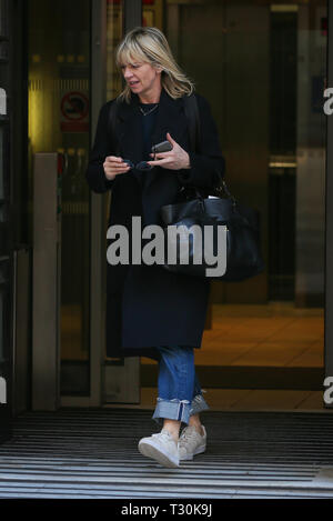 Zoe ball vu quitter BBC Radio 2 Studios - Londres avec : Zoe Ball Où : London, Royaume-Uni Quand : 05 mars 2019 Source : WENN.com Banque D'Images