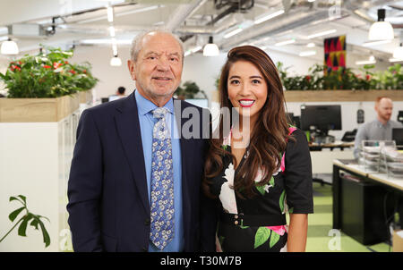 Sucre seigneur dévoile le nouveau siège de Tropic Croydon avec fondateur Susie Ma après £4m d' investissement : Alan Sugar, seigneur de Sucre, Susie Ma Où : London, Royaume-Uni Quand : 05 mars 2019 Credit : Joe Pepler/WENN.com/PinPep Banque D'Images