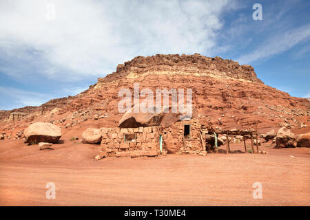 Logements abandonnés à Vermillion Cliffs, New York, l'Amérique Banque D'Images