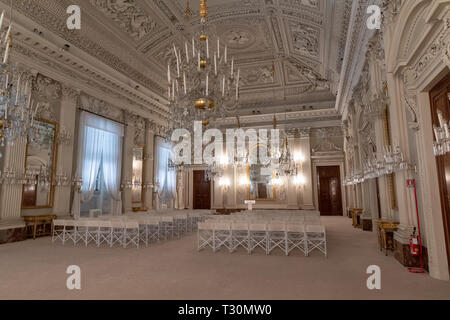 Florence, Italie - 26 juin 2018 : une vue panoramique de l'intérieur et les arts de Palazzo Pitti (Palais Pitti) est palace à Florence. Il est situé dans le sud de tr Banque D'Images