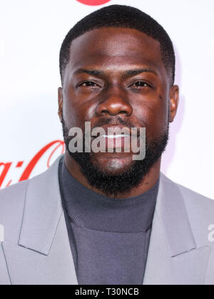 Las Vegas, Nevada, USA . Le 04 Avr, 2019. L'acteur Kevin Hart arrive au CinemaCon Big Screen Achievement Awards 2019 tenue à Omnia Discothèque au Caesars Palace, le CinemaCon pendant site officiel de la convention de l'Association nationale des propriétaires de théâtre le 4 avril 2019 à Las Vegas, Nevada, United States. (Photo par Xavier Collin/Image Crédit : Agence de Presse) L'agence de presse Image/Alamy Live News Banque D'Images