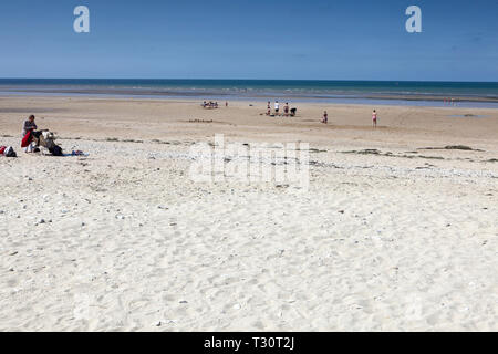 Vue de la plage Juno, près de Saint-Aubin-sur-Mer. Dans le monde d'utilisation | Banque D'Images