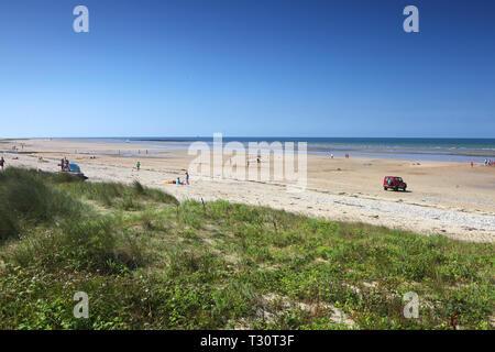 Vue de la plage Juno, près de Saint-Aubin-sur-Mer. Dans le monde d'utilisation | Banque D'Images