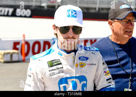 5 avril 2019 - Monster Energy Cup NASCAR Driver RYAN BLANEY le 5 avril 2019 à Bristol Motor Speedway à Bristol, New York Crédit : Ed Clemente/ZUMA/Alamy Fil Live News Banque D'Images