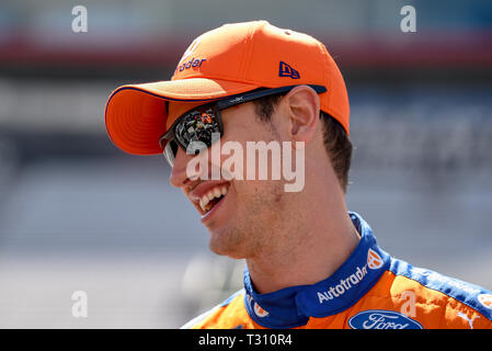 5 avril 2019 - Monster Energy Cup NASCAR 2018 Pilote et champion de la série Joey Logano le 5 avril 2019 à Bristol Motor Speedway à Bristol, New York Crédit : Ed Clemente/ZUMA/Alamy Fil Live News Banque D'Images