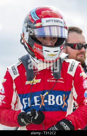 Birmingham, Alabama, USA. 5ème apr 2019. ED JONES (20) de l'Organisation Unis se prépare pour la pratique pour le Honda Indy Grand Prix de l'Alabama à Barber Motorsports Park à Birmingham, Alabama. (Crédit Image : © Walter G Arce Sr Asp Inc/ASP) Credit : ZUMA Press, Inc./Alamy Live News Banque D'Images