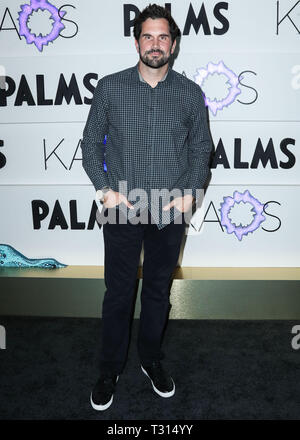 LAS VEGAS, NEVADA, USA - AVRIL 05 : Matt Leinart arrive au Kaos Dayclub et discothèque grand weekend d'ouverture du Palms Casino Resort tenue à Kaos Dayclub et boîte de nuit du Palms Casino Resort le 5 avril 2019 à Las Vegas, Nevada, United States. (Photo par Xavier Collin/Image Press Office) Banque D'Images