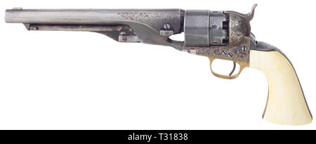 Les armes légères, revolver Colt, modèle 1860 de l'armée, calibre .44, Additional-Rights Clearance-Info-Not-Available- Banque D'Images