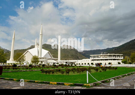 La Mosquée Shah Faisal à Islamabad au Pakistan Banque D'Images