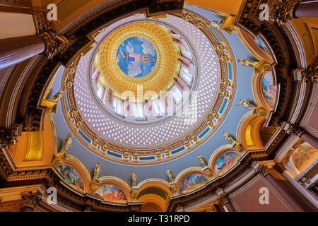 Iowa State Capitol Building Interior Banque D'Images