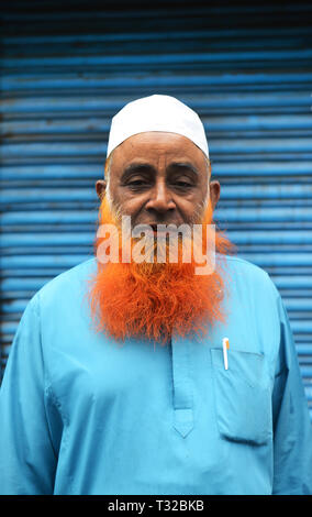 Portrait d'un homme du Bangladesh à Dhaka, au Bangladesh. Banque D'Images