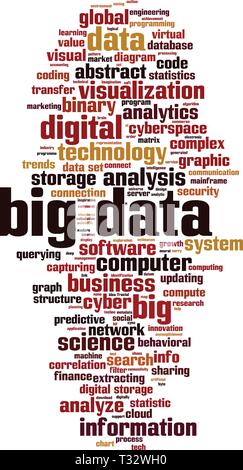 Mot de big data concept cloud. Vector illustration Illustration de Vecteur