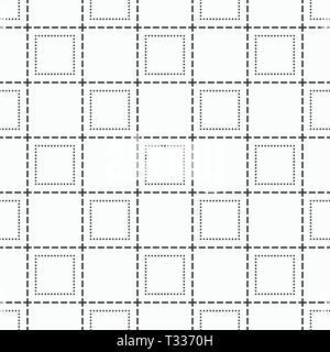 Résumé motif transparent. La texture élégante moderne. Carreaux géométriques répétés de carrés en pointillés avec les coutures. Illustration de Vecteur