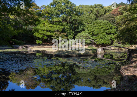 Jardin Koishikawa Korakuen, Tokyo, Japon Banque D'Images