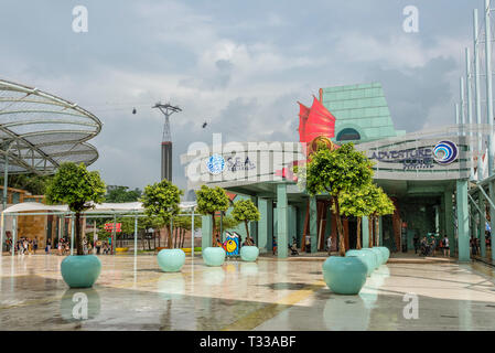 Musée maritime EXPERIential et aquarium MARIN à l'île de Sentosa, Singapour Banque D'Images