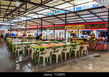 Vue d'un marché à Kamala Thaïlande Banque D'Images