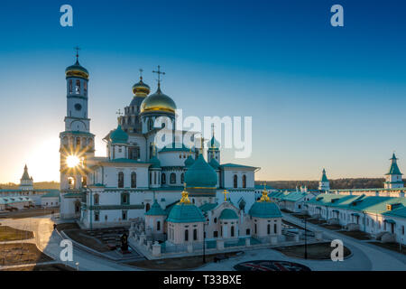 Cathédrale de la résurrection de la Nouvelle Jérusalem Monastère, qui a été construit en 1656-1685 et est un monument unique de l'architecture russe, Istra, Moscou re Banque D'Images