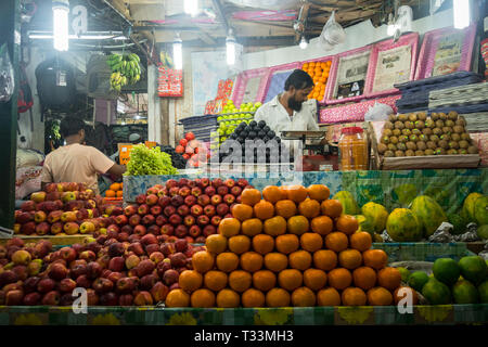 Indien fruits street shop. Port Blair Îles Andaman et Nicobar. L'Inde. 25 Janvier 2018 Banque D'Images