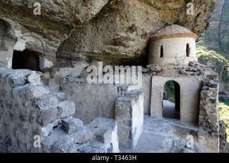 La chapelle du monastère de la grotte près de Kvabebi Vanis Vardzia UNESCO site de la Géorgie Banque D'Images