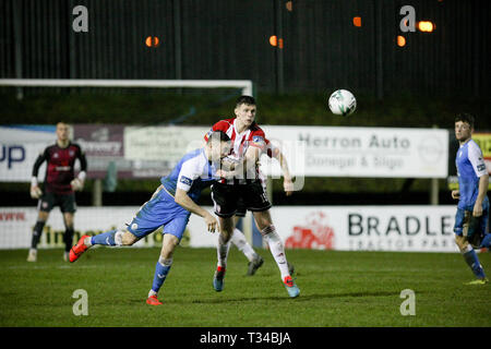 EOIN TOAL de Derry City FC lors de la fixation de la Ligue Airtricity entre Finn Harps FC & Derry City FC à Finn Park, Ballybofey Banque D'Images