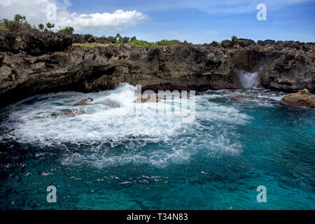 Paysage côtier, Sumba, à l'Est de Nusa Tenggara, en Indonésie Banque D'Images