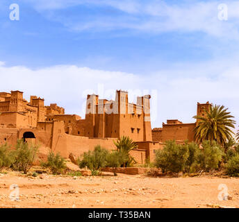 Patrimoine de l'Unesco Ait Ben Haddou kasbah au Maroc. Attraction touristique Banque D'Images