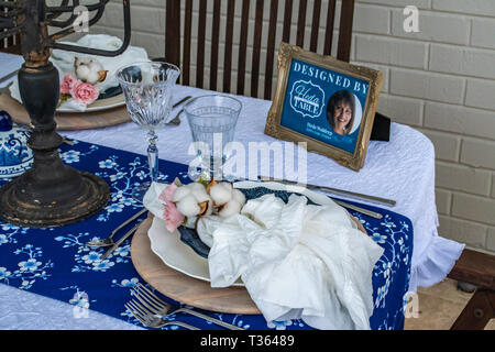 Azalea Festival , Wilmington NC 4-6-2019, le Cape Fear Garden Club 66e Azalea Garden Tour dispose de Cape Fear Garden Club Belles azalées et artistes Banque D'Images