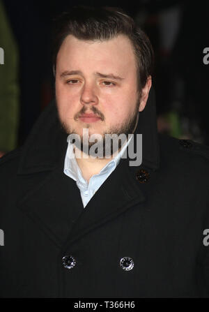 Feb 22, 2016 - Londres, Angleterre, Royaume-Uni - 'Grimsby' Première Mondiale, Odeon Leicester Square - La photo montre des arrivées : John Bradley Banque D'Images