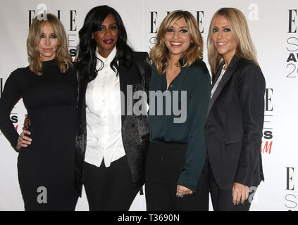 Feb 23, 2016 - Londres, Angleterre, Royaume-Uni - Style Awards 2016 Elle - Tapis Rouge photo montre des arrivées : All Saints Banque D'Images