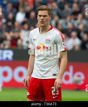 Leverkusen, Allemagne, 6 avril 2019, Bundesliga, Bayer Leverkusen 04 vs RB Leipzig : Marcel Halstenberg (Leipzig). Juer Crédit : Banque D'Images