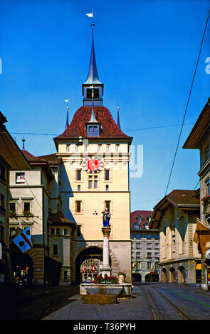 Bern.côté est de la pol. avec Anna Seiler fontaine. Banque D'Images