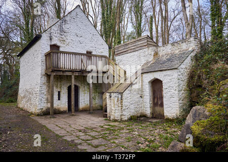 Maison de marchand Tudor, St Fagans Musée National d'histoire, Cardiff, Pays de Galles du Sud Banque D'Images