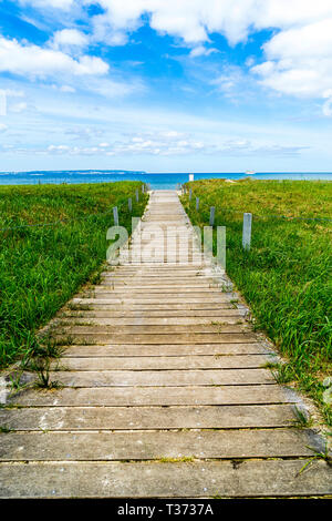 Acces Plage de Binz Banque D'Images