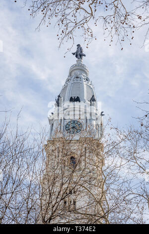 L'hôtel de ville, centre-ville de Philadelphie, Pennsylvanie, Banque D'Images