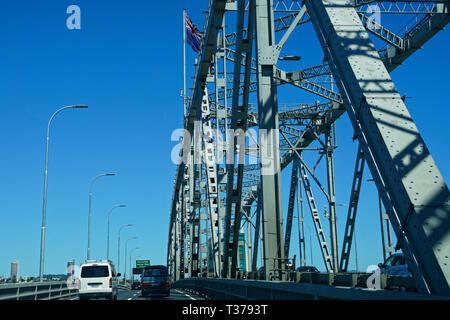 Voyageant sur Auckland, Nouvelle-Zélande. Banque D'Images