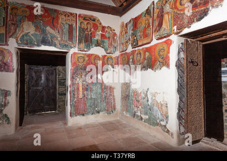 L'église peinte, les montagnes de Troodos, à Chypre Banque D'Images