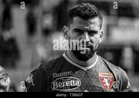 Tomas Rincon Eduardo Hernandez (Turin) au cours de l'Italien 'Serie' un match entre Parme 0-0 Torino au stade Ennio Tardini sur Avril 06 , 2019 à Parme (Italie). (Photo de Maurizio Borsari/AFLO) Banque D'Images