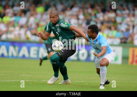 Curitiba, Brésil. 07Th avr, 2019. finale de la Coupe du Kruger Dirceu. Campeonato Paranaense 2019. Antônio majeure Stade Couto Pereira à Curitiba, PR. Credit : Reinaldo Reginato/FotoArena/Alamy Live News Banque D'Images