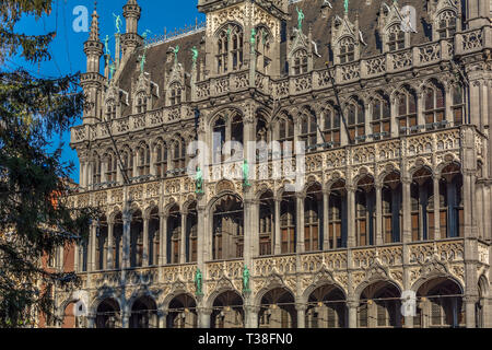 Suppression de la façade néo-gothique, Musée de la ville de Bruxelles. Banque D'Images