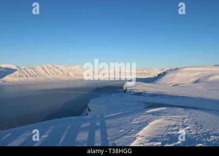 La cabane à Trapers tempelfjord Banque D'Images