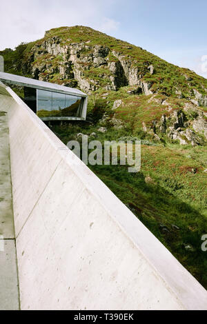 L'architecte conçu Bukkekjerka aire de repos sur l'île Andoya partie de la route panoramique nationale La Norvège En Norvège Nordland. Banque D'Images