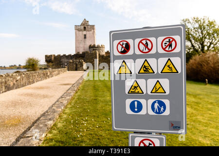 Doe Castle, comté de Donegal, Irlande Banque D'Images