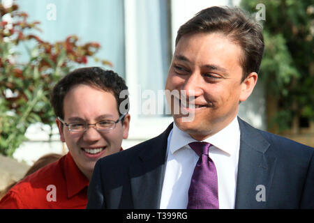 Mark Clarke (R) Candidat parlementaire conservateur pour se vanter. Le sud de Londres. 21.04.2010 Banque D'Images