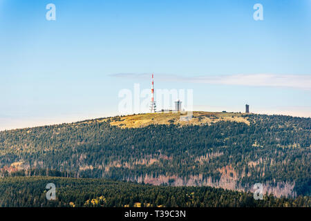 Dans la montagne Brocken Harz, Allemagne Banque D'Images