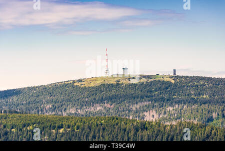 Dans la montagne Brocken Harz, Allemagne Banque D'Images